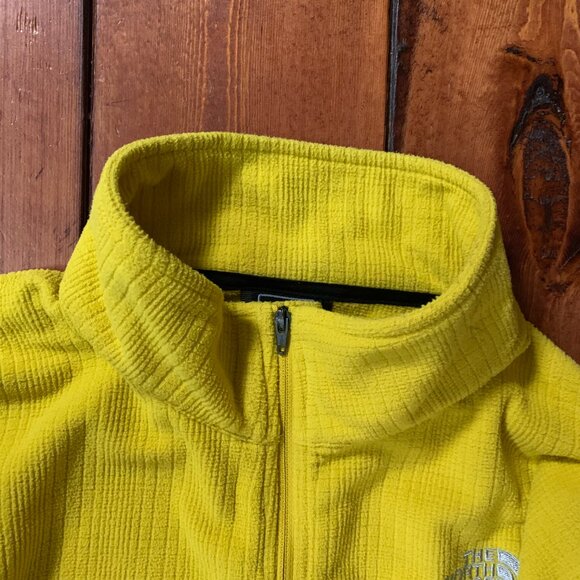 The North Face Medium Yellow & Black Men's 1/4 Zip Pullover Sweatshirt EUC - Picture 6 of 14